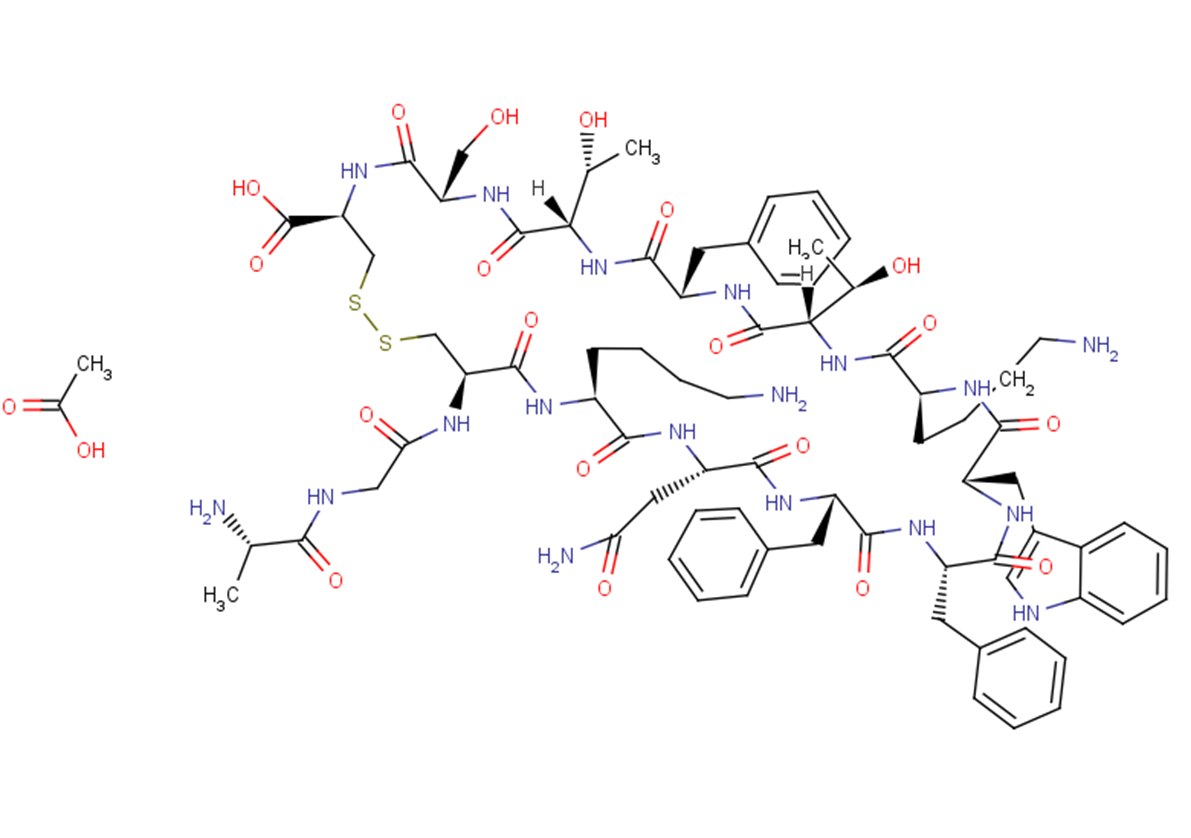Cyclic somatostatin Acetate