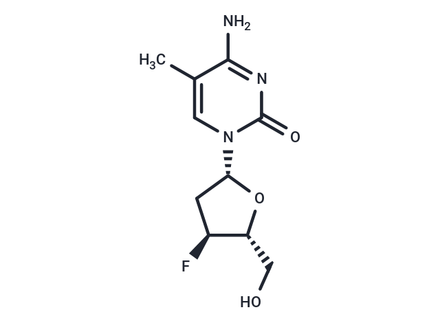 2',3'-Dideoxy-3'-fluoro-5-methylcytidine