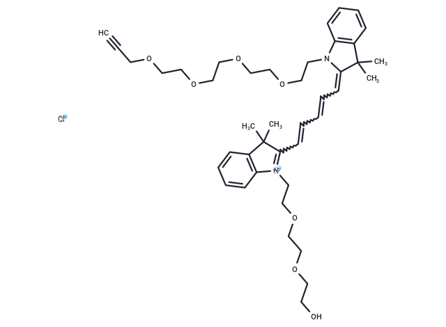 N-PEG3-N'-(propargyl-PEG4)-Cy5