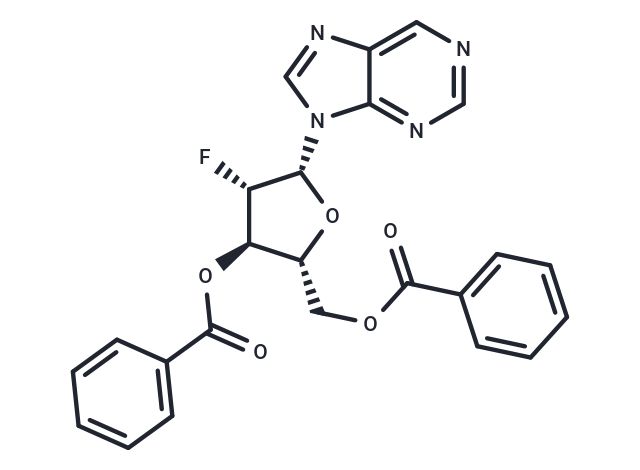 Purine-9-beta-D-(3',5'-di-O-benzoyl-2'-deoxy-2'-fluoro)arabinoriboside