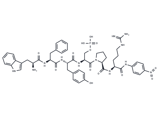 H-Trp-Phe-Tyr-Ser(PO3H2)-Pro-Arg-pNA