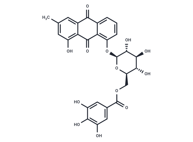 Chrysophanol 8-O-β-D-(6'-O-galloyl)glucopyranoside