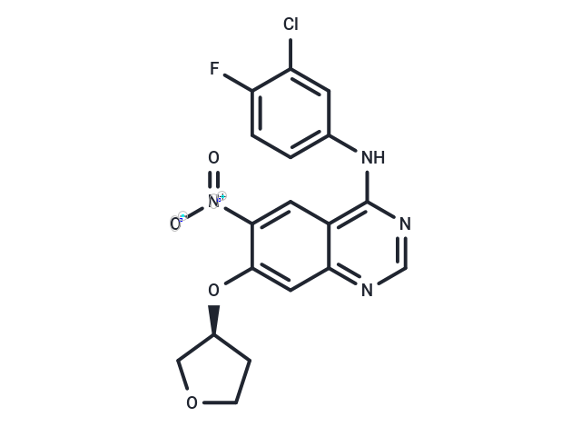 (S)-N-(3-Chloro-4-fluorophenyl)-6-nitro-7-((tetrahydrofuran-3-yl)oxy)quinazolin-4-amine