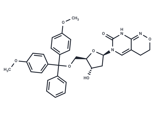 6-(β-D-5-O-(4,4'-Dimethoxytrityl)-2-deoxyribofuranosyl)-3,4-dihydro-8H-pyrimido[4,5-c][1,2]oxazin-7-one