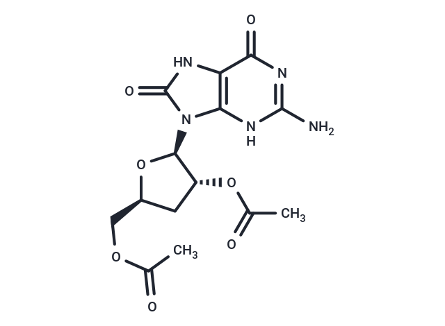 3'-Deoxy-2',5'-di-O-acetyl-8-hydroxyguanosine