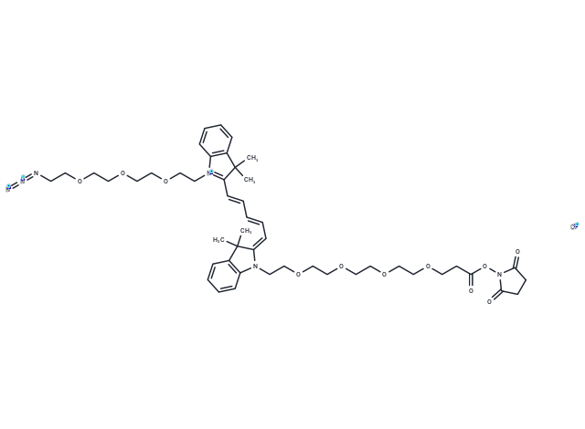 N-(Azide-PEG3)-N'-(PEG4-NHS ester)-Cy5