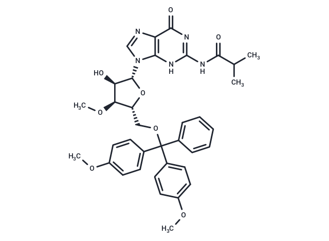 N2-iso-Butyroyl-5'-O-(4,4'-dimethoxytrityl)-3'-O-Methyl   guanosine