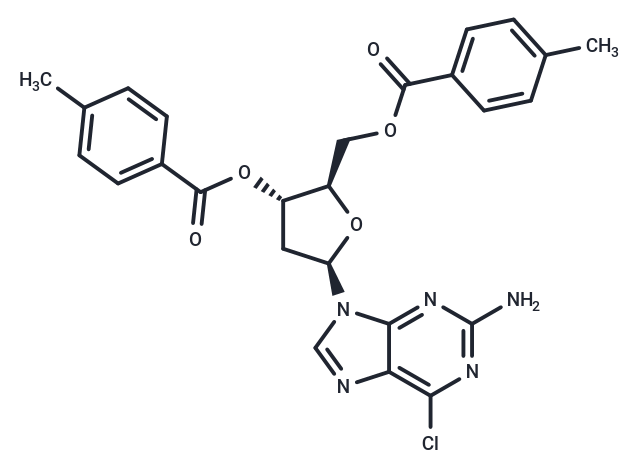 2-Amino-6-chloropurine-9-beta-D-(2'-deoxy-3',5'-di-(O-p-toluoyl))riboside