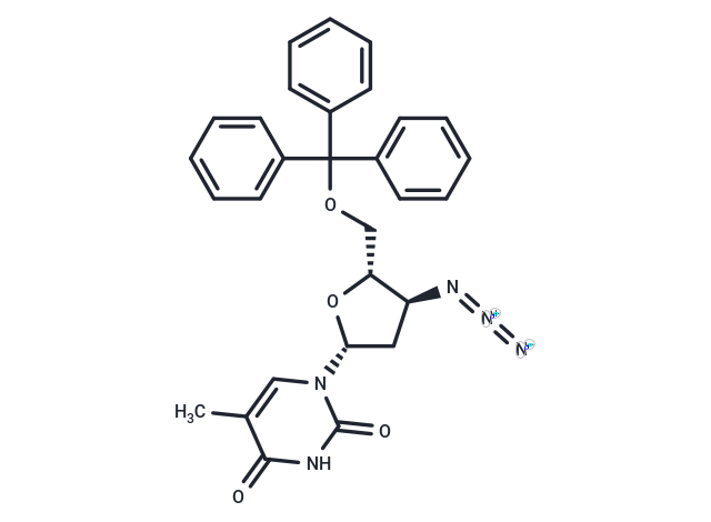 3'-Azido-5'-O-trityl-2',3'-dideoxy-5-methyluridine