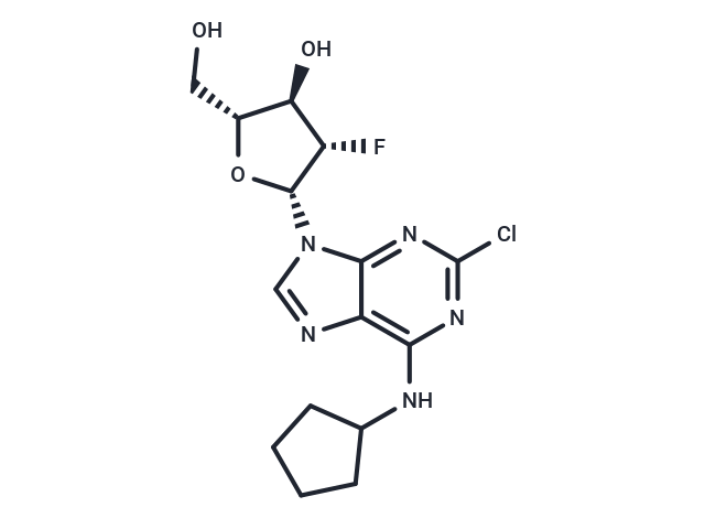 2-Chloro-N6-cyclopentyl-2'-deoxy-2'-fluoro-beta-D-arabinoadenosine