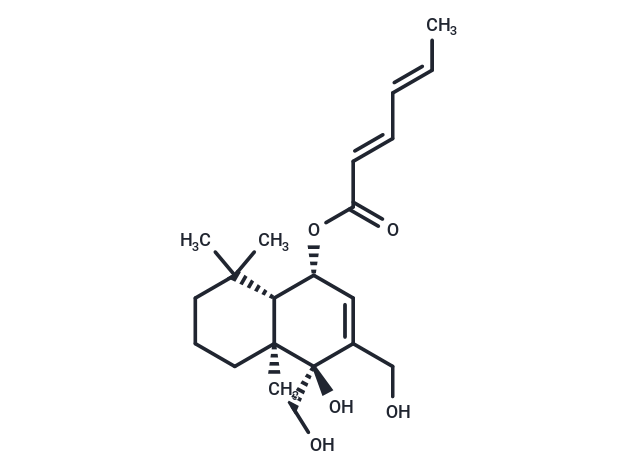 6β-(Hexa-2,4-dienoyloxy)-9α,12-dihydroxydrimenol