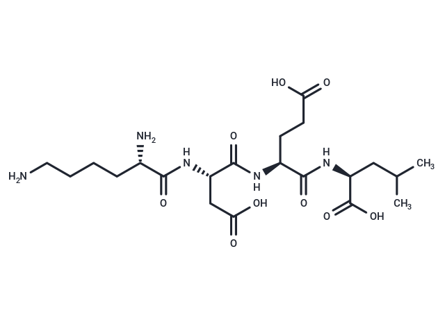 Lysyl-aspartyl-glutamyl-leucine