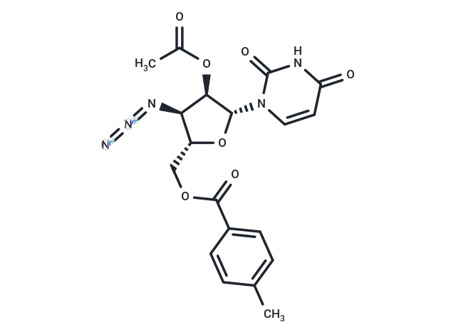 2'-O-Acetyl-3'-azido-5'-O-(p-Toluoyl))-3'-deoxyuridine
