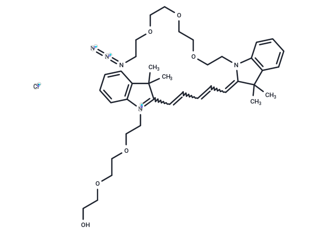 N-PEG3-N'-(azide-PEG3)-Cy5