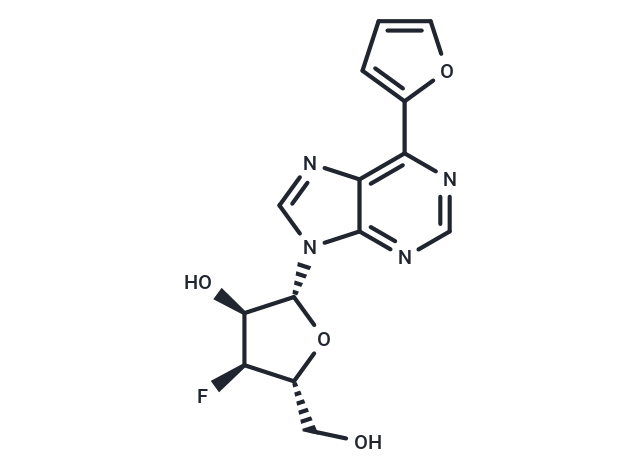 6-(Furan-2-yl)purine-beta-D-(3'-deoxy-3'-fluoro)riboside