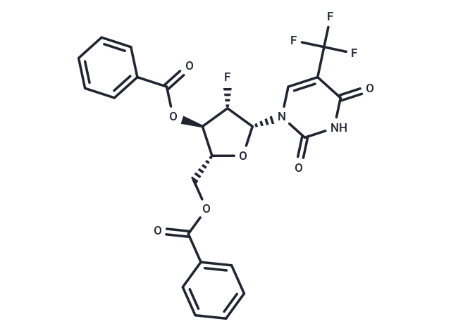 3',5'-Di-O-benzoyl-2'-deoxy-2'-fluoro-5-trifluoromethyl-arabinouridine