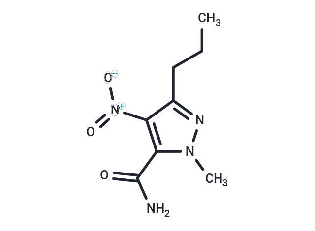 1-Methyl-4-nitro-3-propyl-(1H)-pyrazole-5-carboxamide