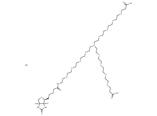 N-(Biotin-PEG4)-N-bis(PEG4-acid) HCl salt