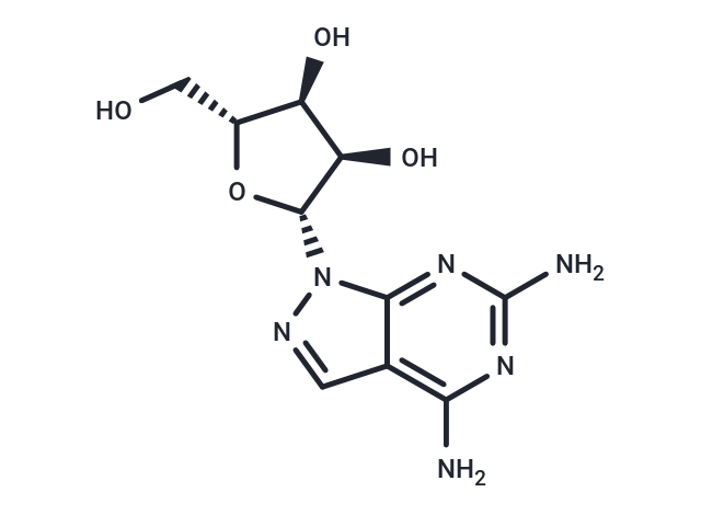 4,6-Diamino-1-(b-D-ribofuranosyl)-1H-pyrazolo[3,4-d]pyrimidine