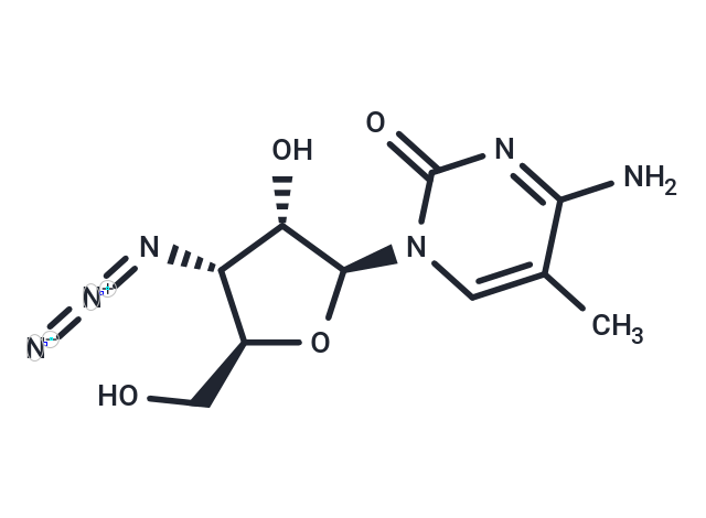 3'-Azido-3'-deoxy-5-methyl-beta-L-cytidine