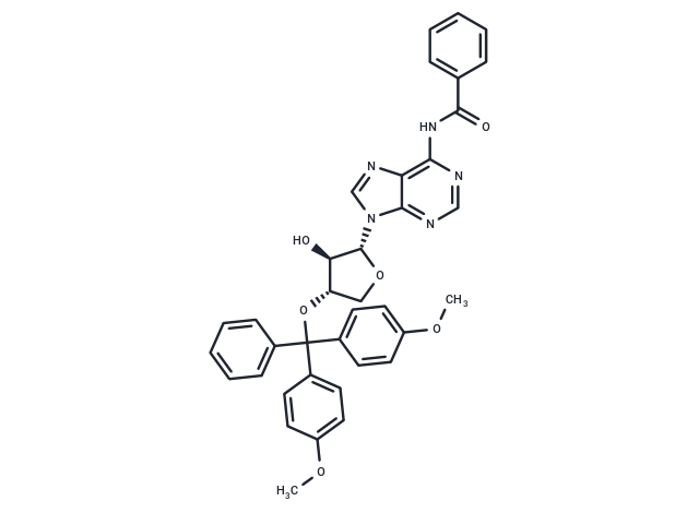 1-[3'-O-[(4,4'-dimethoxytriphenyl)methyl]-a-L-threofuranosyl]-N6-benzoyladenine