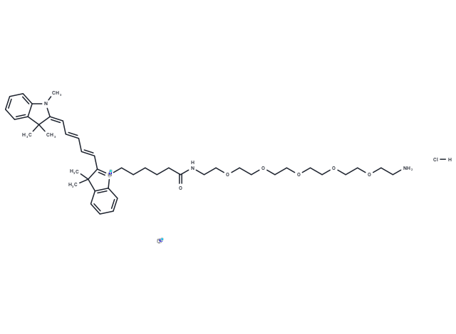 Cy5-PEG5-amine hydrochloride