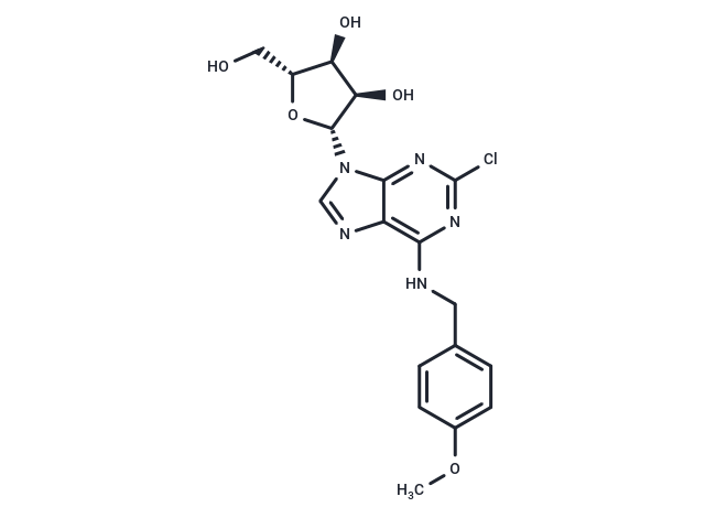 2'-Chloro-N6-(4-methoxy)benzyl   adenosine
