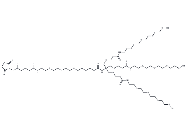 NHS-PEG4-(m-PEG4)3-ester