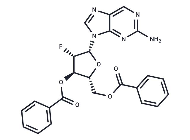 2-Aminopurine -9-beta-D-(3',5'-di-O-benzoyl-2'-deoxy-2'-fluoro)arabinoriboside