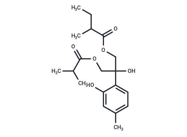 8-Hydroxy-9-isobutyryloxy-10-(2-methylbutanoyl)thymol