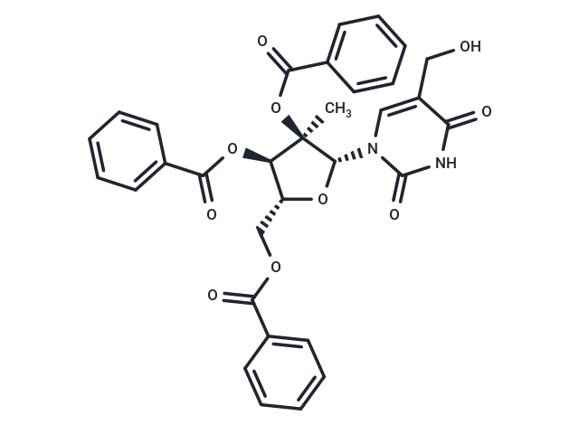 2',3',5'-Tri-O-benzoyl-5-hydroxymethyl-2'-C-methyluridine