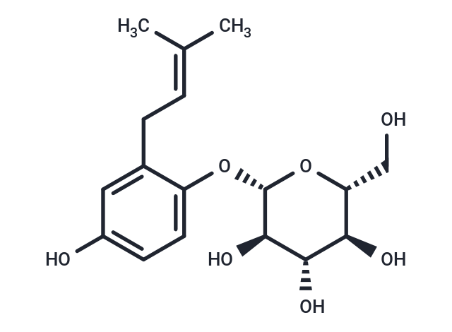 2-Prenylhydroquinone-1-glucoside