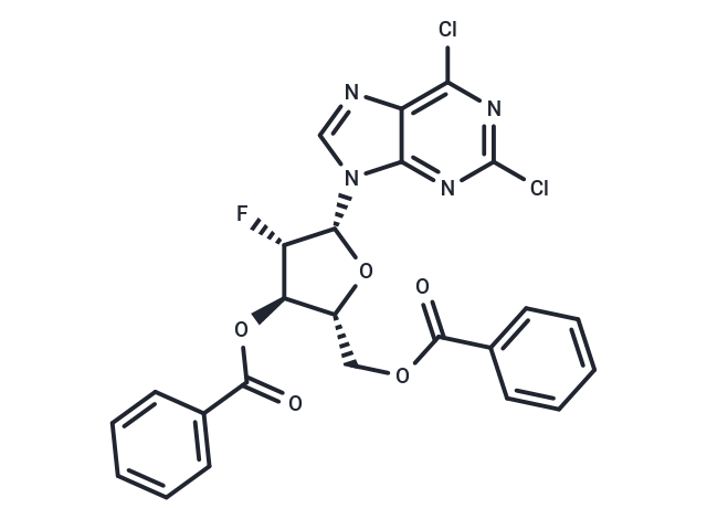 2,6-Dichloropurine -9-beta-D-(2'-deoxy-3',5'-di-O-benzoyl-2'-fluoro)arabinoriboside