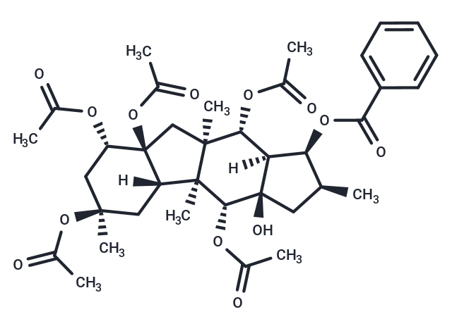 5,8,9,10,14-Pentaacetoxy-3-benzoyloxy-15-hydroxypepluane