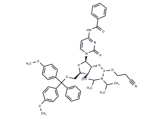 N4-Bz-5'-O-DMTr-3'-deoxy-3'-fluoro-beta-D-xylofuranosyl cytidine-2'-CED-phosphoramidite