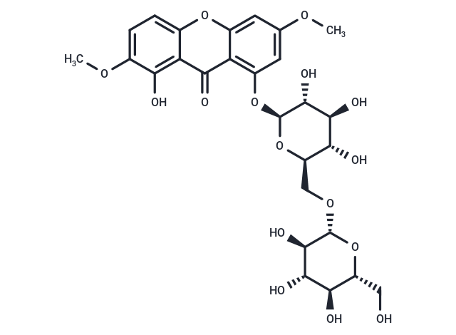 1-O-Gentiobiosyl-3,7-dimethoxy-8-hydroxyxanthone