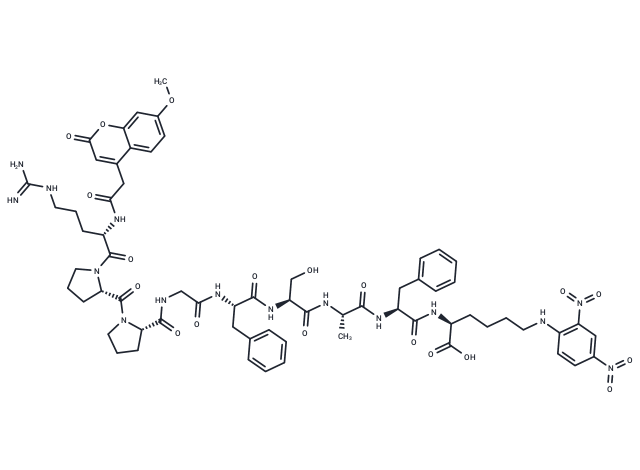 Mca-(ala7,lys(dnp)9)-bradykinin
