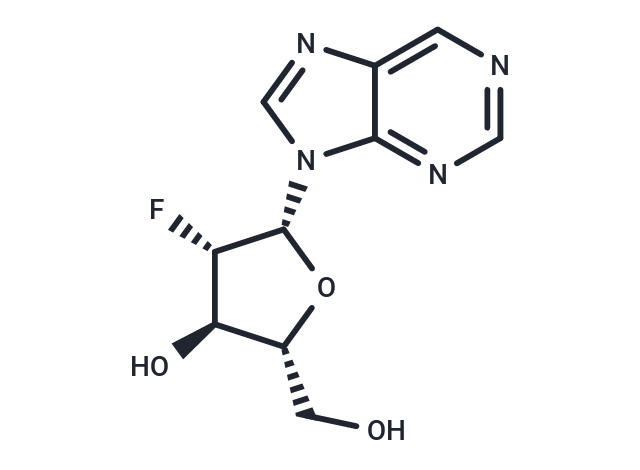 Purine -9-beta-D-(2'-deoxy-2'-fluoro) arabinoriboside