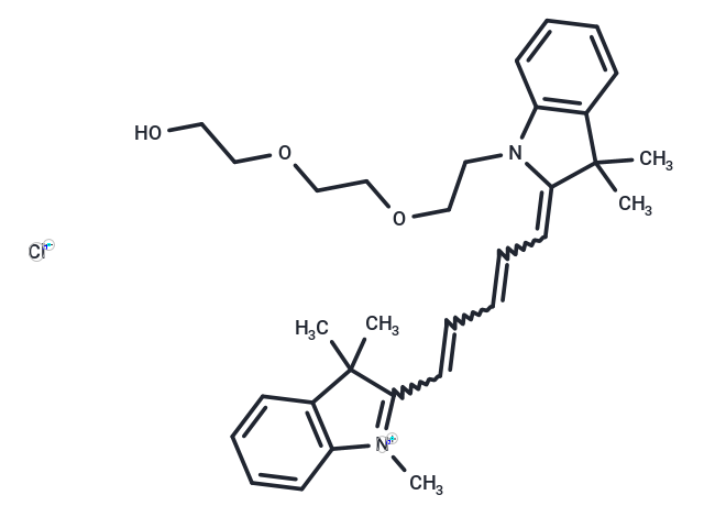 N-Methyl-N'-(hydroxy-PEG2)-Cy5
