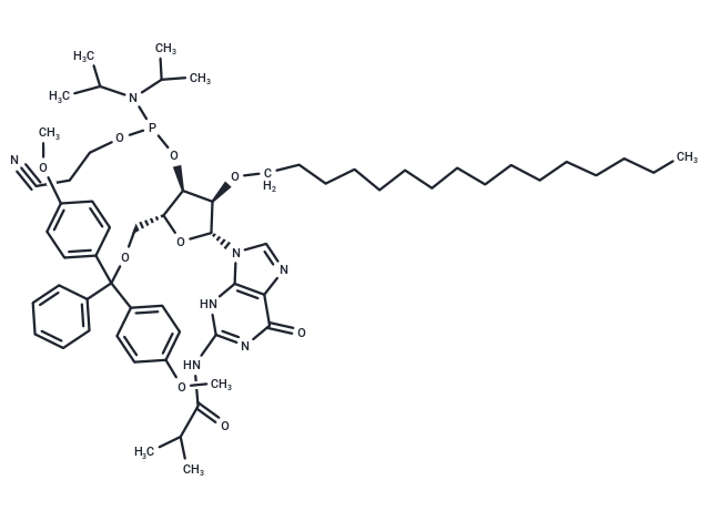 N2-iBu-5'-O-DMTr-2'-O-hexadecanyl guanosine 3'-CED phosphoramidite