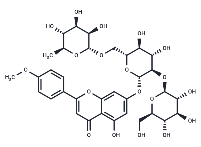 Acacetin 7-O-(6′′-O-α-L-rhamnopyranosyl-β-sophoroside)