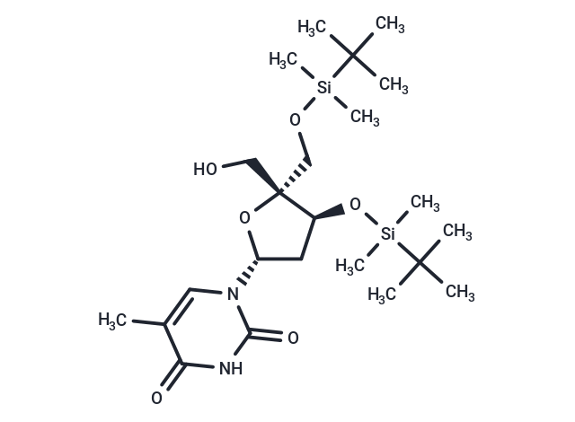 3',5'-Bis(O-t-butyldimethylsilyl)-4'-C-hydroxymethyl thymidine