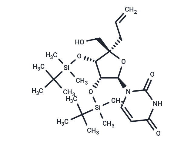 4'-alpha-C-Allyl-2',3'-bis(O-t-butyldimethylsilyl)uridine