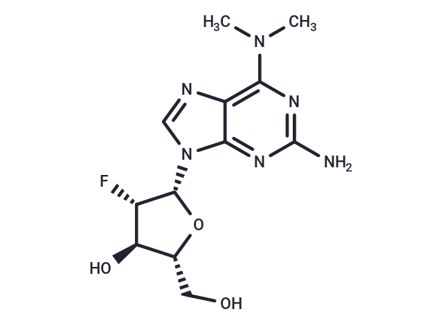 2-Amino-N6,N6-dimethyl-2'-deoxy-2'-fluoro-beta-D-arabinoadenosine