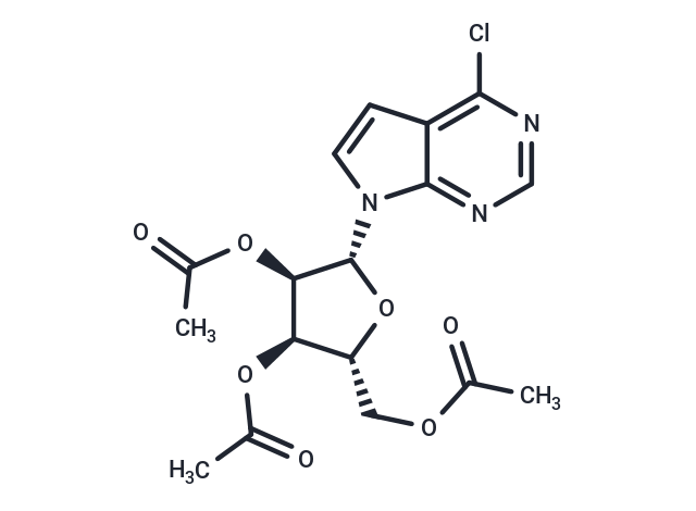 6-Chloro-7-deaza-9-(2',3',5'-tri-O-acetyl-b-D-ribofuranosyl)purine