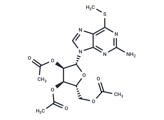 2',3',5'-Tri-O-acetyl-6-S-methyl-6-thio-guanosine