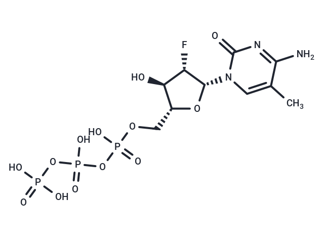 2'-Deoxy-2'-fluoro-5-methyl-araobinocytidine  5'-triphosphate triethyl ammonium salt(79570-62-0 free base)