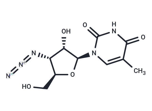 3'-Azido-3'-deoxy-5-methyl-beta-L-uridine