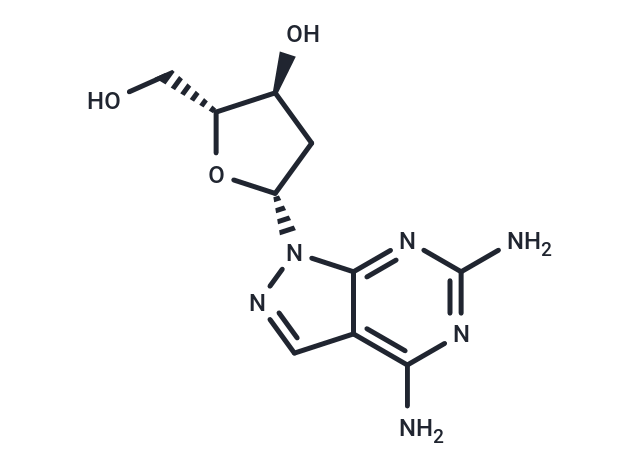 2-Amino-8-aza-7-deoxy-2'-deoxyadenosine