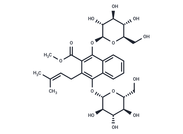 Methyl 1,4-bisglucosyloxy-3-prenyl-2-naphthoate